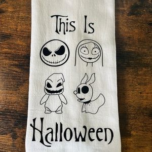 Nightmare Before Christmas Kitchen Tea Towel | Halloween Decor | Disney Decor